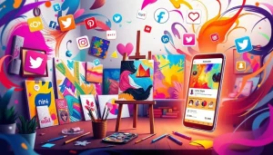 Digital Art for Social Media: Engaging a Global Audience