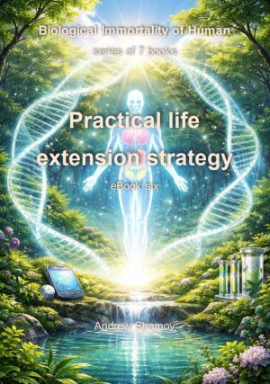 Biological Immortality of Human. Practical Life Extension Strategy. eBook six. Author Andrew Shamov